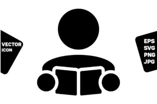 Knowledge Icon Vector Student Person Guide