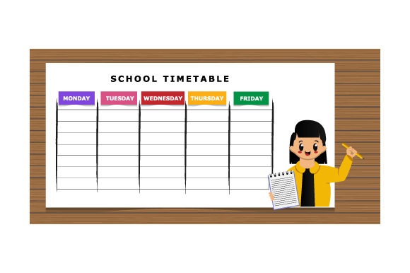 Mastering School Timetable Template Design 01