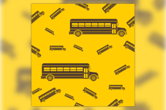 Monochrome School Bus Pattern Guide