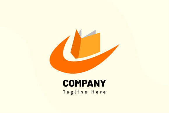 Swash Book Illustration Template Logo Guide