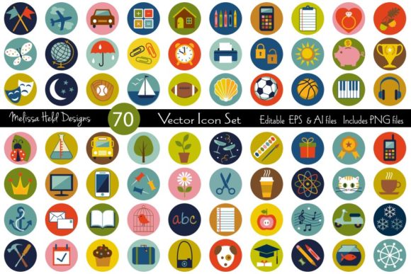 Vector Icons Set: Bridging Retro Aesthetics with Modern Design Workflows